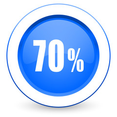 70 percent icon sale sign