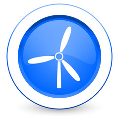 windmill icon renewable energy sign