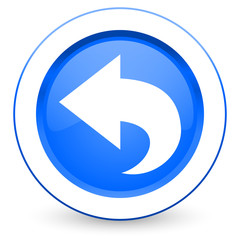 back icon arrow sign