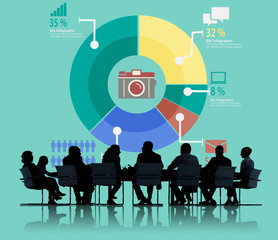 Analysis Analytic Marketing Sharing Graph Diagram Concept