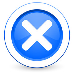 Obraz premium cancel icon x sign