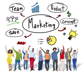 Marketing Strategy Team Business Commercial Advertising Concept