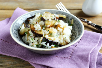 Risotto with mushrooms