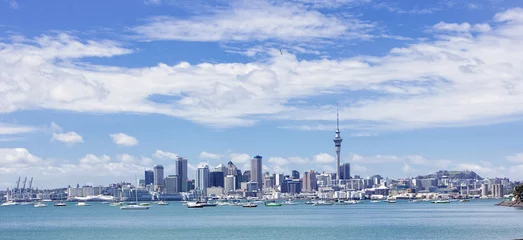 Gordijnen Weids uitzicht over Auckland, Nieuw-Zeeland © Brocreative