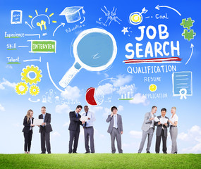 Business People Discussion Aspiration Job Search Concept