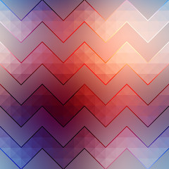 Textured chevron pattern on blurred background.