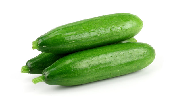 fresh cucumbers isolated on white