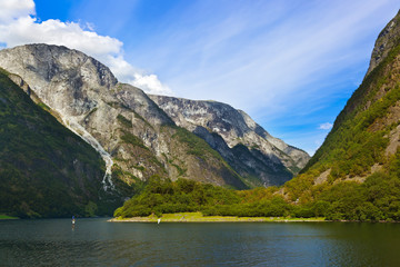 Naklejka na ściany i meble Fjord Sognefjord - Norway
