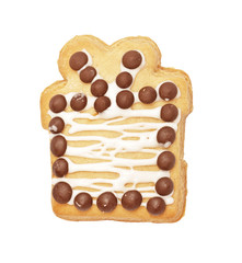 Light Christmas gingerbread