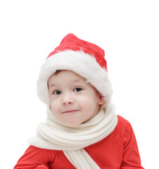the three-year-old  child in Santa Claus