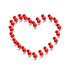 Red Thumbtack Heart