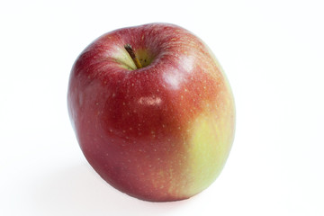 Pommes Braeburn sur fond blanc