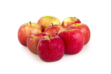 red apples isolated