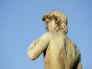 Fototapeta na wymiar David di Michelangiolo,copia a Piazzale Michelangiolo.