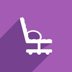 Flat Icon of office chair