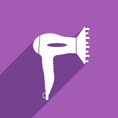 Flat Icon of hair dryer