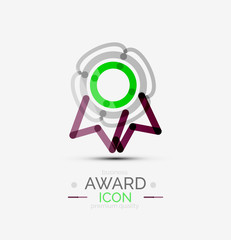Award icon, logo.