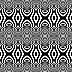 Seamless op art pattern.