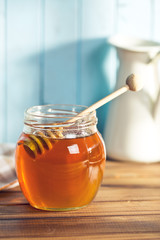 sweet honey on dipper