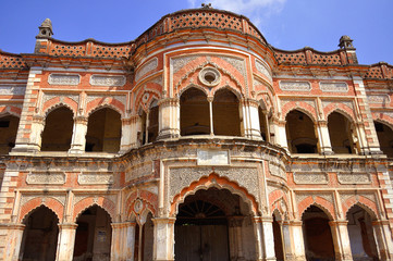 Fototapeta premium View in front of Old building in Varanasi India