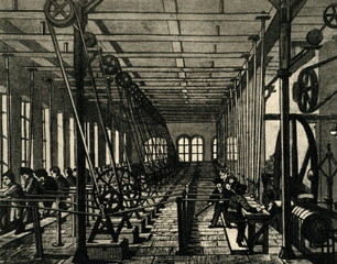 Steam-powered english wallpaper factory, 1858