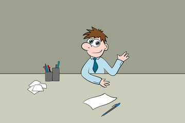 interview with businessman