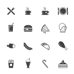 Fast food icon set - Junk Food icons