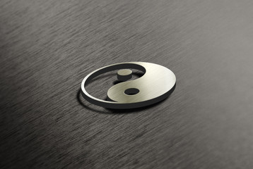 Yin Yang - Metall - Struktur