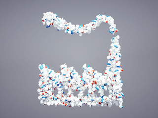 3d pharmaceutical Industry icon