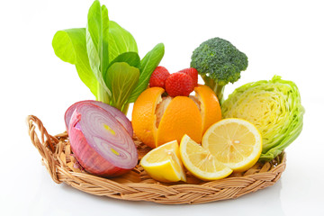 新鮮な野菜と果物