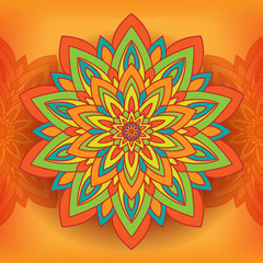 Circle flower mandala