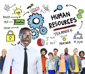 Human Resources Employment Job Teamwork People Concept