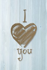 Composite image of i heart you