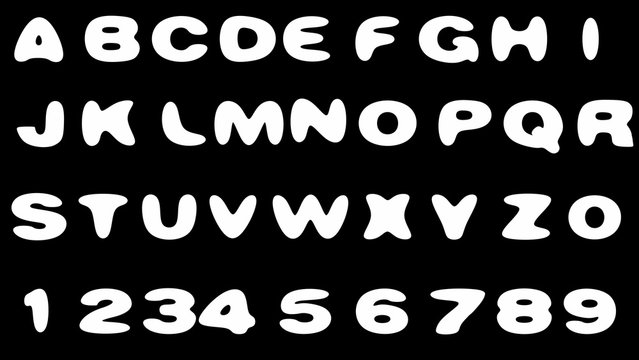 loop alpha matted metal alphabet