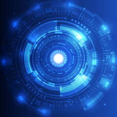 abstract future technology concept background, vector