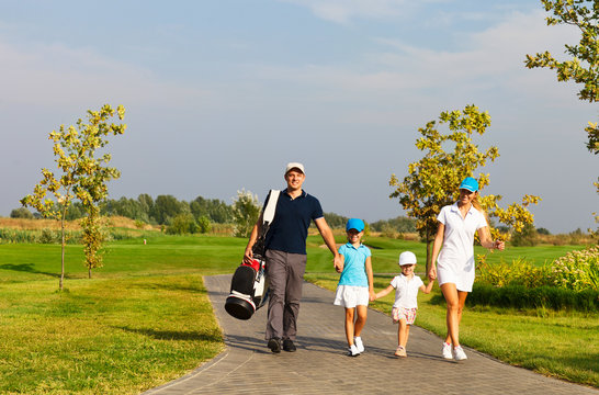 Family Of Golf Players