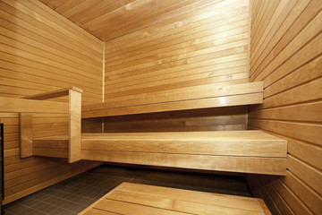 wooden sauna