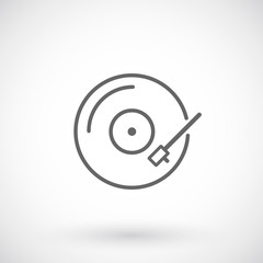Vinyl record outline icon - 78000330