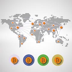 bitcoins map