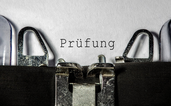Pr&uuml;fung