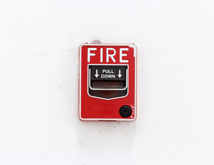 The fire alarm button