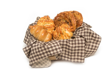 Variety of bread in basket