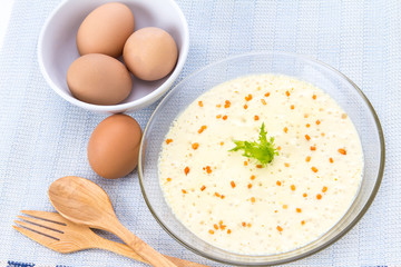 steamed eggs  , easy soft food made from eggs