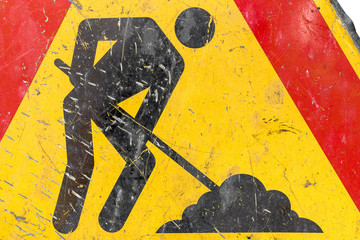 Construction Road Sign