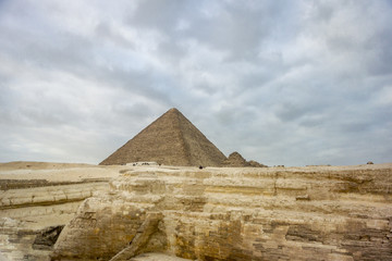 Fototapeta na wymiar The Great Pyramid of Khufu at Giza