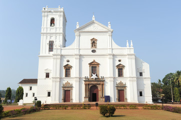 Fototapeta na wymiar Se Cathedral in Old Goa , Goa