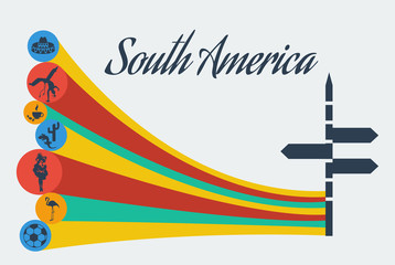 Vector south america safari.