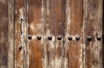 old wooden door