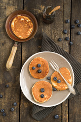 Pancakes with blueberries