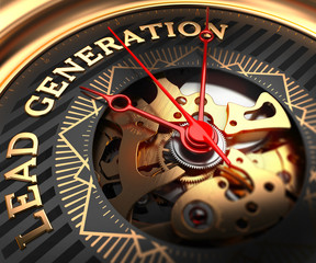 Lead Generation on Black-Golden Watch Face.